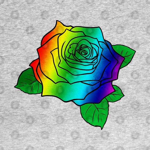 Rainbow Rose by DJV007